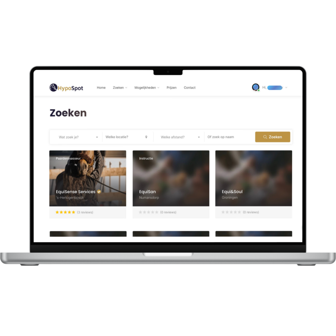 Screen van zoeken